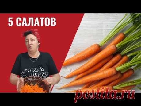 #246 5 салатов из моркови 🌟 Просто, быстро, оригинально