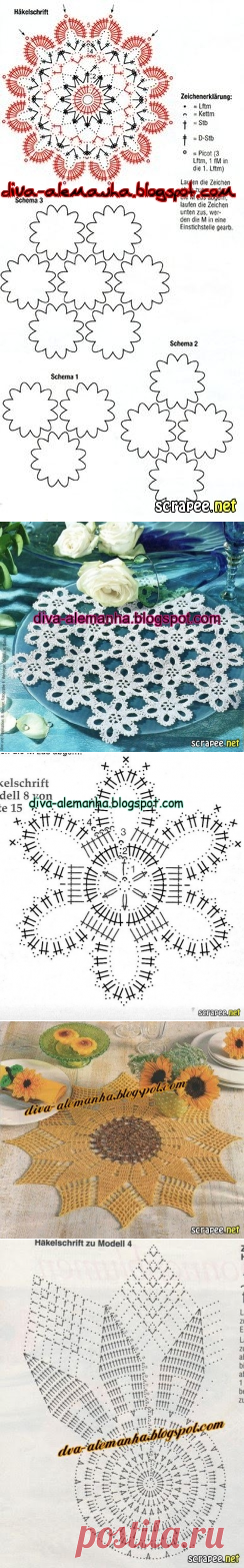 Вязание крючком для дома. Салфетки, скатерти, подушки