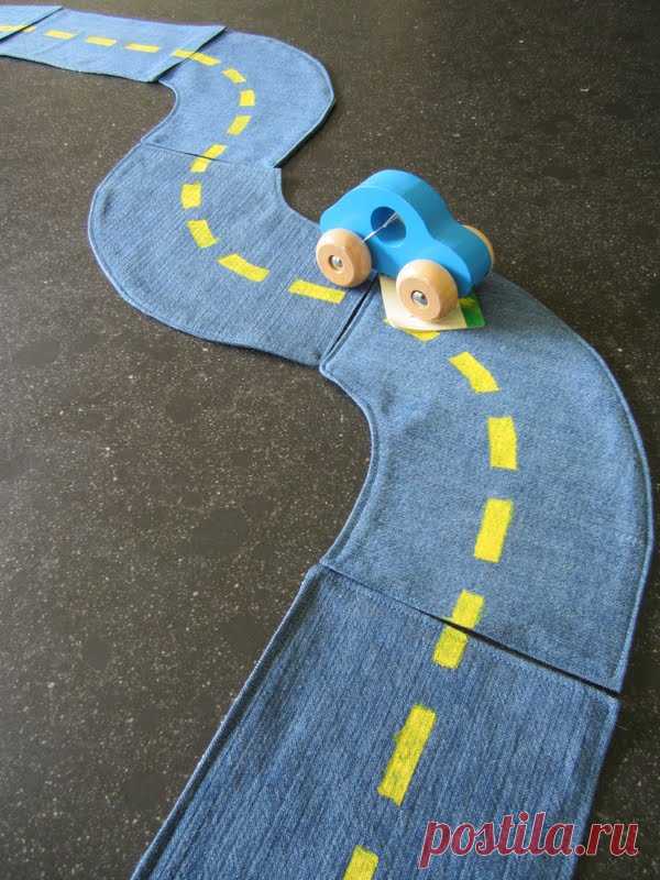 Mamarina: Ik recykleer; jeansrok plus hemd wordt kinderspeelgoed