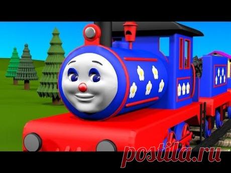 Учим цифры. Учимся считать от 1 до 10 с паровозиком Чух-Чухом. Развивающие мультфильмы для детей.