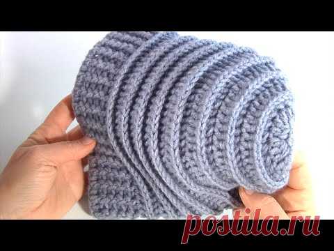 СУПЕР простая ШАПКА 100% подойдёт для всех и каждого/Вяжем крючком за один вечер#crochetideas