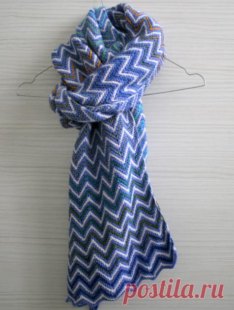 Как связать красивый шарф с минимумом затрат. | Ягодка forever | Яндекс Дзен