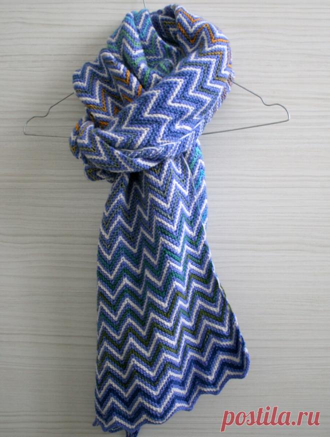 Как связать красивый шарф с минимумом затрат. | Ягодка forever | Яндекс Дзен