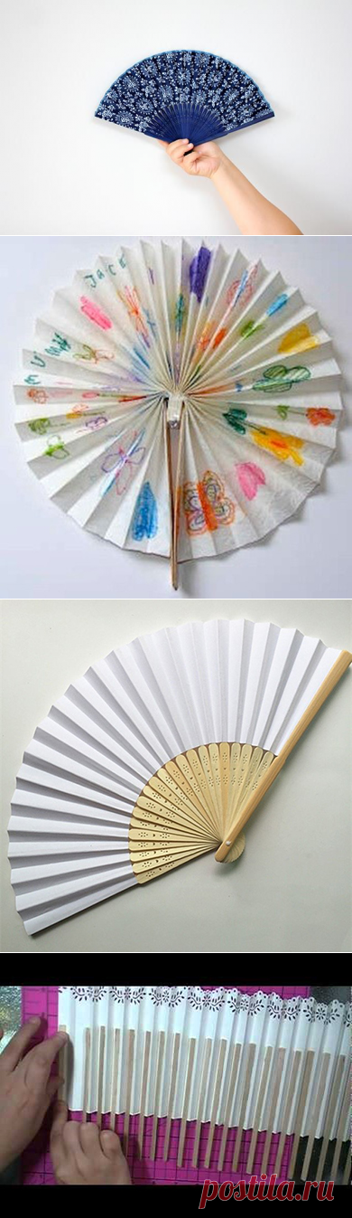 Как сделать веер из картона: мастер-класс | EverydayMe Russia