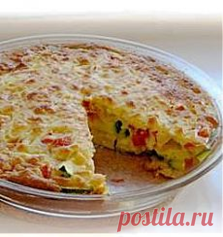 Запеканка из кабачков.