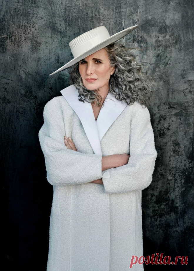 66-летняя актриса и модель Энди Макдауэлл
для журнала «Grazia» в декабре 2024 года.