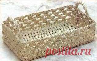 Корзинки из шпагата