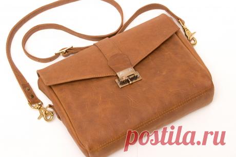 Кожаная сумка своими рукамиl