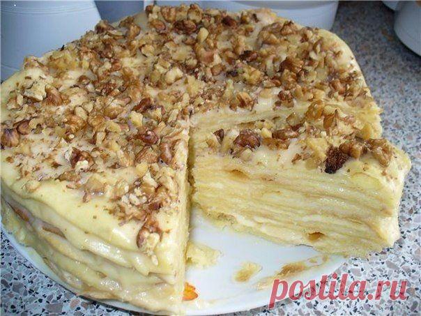 Торт &#171;Королевский&#187;   Привлекло меня в этом тортике то, что два коржа (песочный и безе) выпекаются вместе! Сделала, попробовала&#8230; вкусно! | Эксклюзивные шедевры кулинарии.