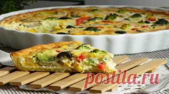 Этот пирог даже вкуснее пиццы! Попробуйте, оторваться невозможно!