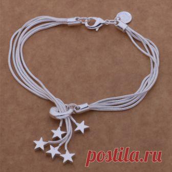 Sl-ah096 оптовая серебрение браслет, 925 штампованные серебряные ювелирные изделия тай-чи повесить пентаграмма/bfgajwna Aefaivma \ Браслеты > www1.EverFor.ru
