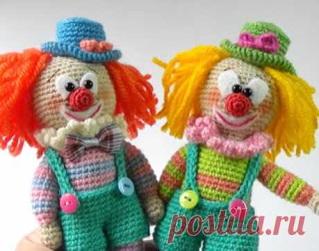 Фабрика Игрушек: Клоун крючком // описание