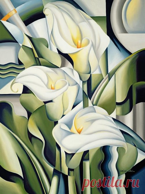 ✿ღ✿Художник Catherine Abel. Красота и нежность в стиле Арт-Деко✿ღ✿