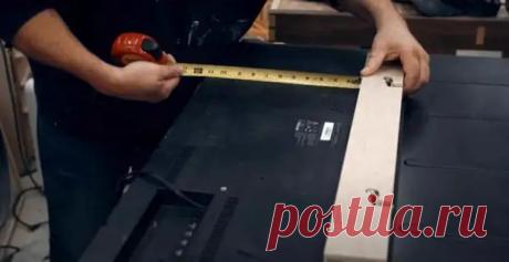 Очень простой и бюджетный способ крепления телевизора на стену