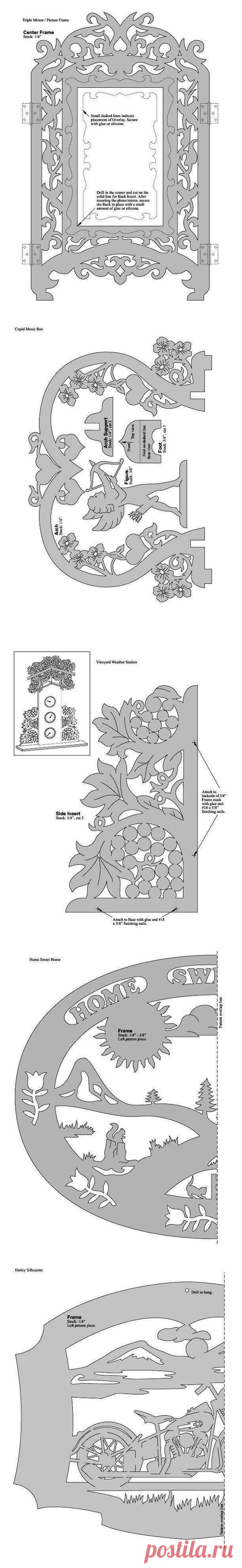 Шаблоны для выпиливания. Great American Scrollsaw Patterns