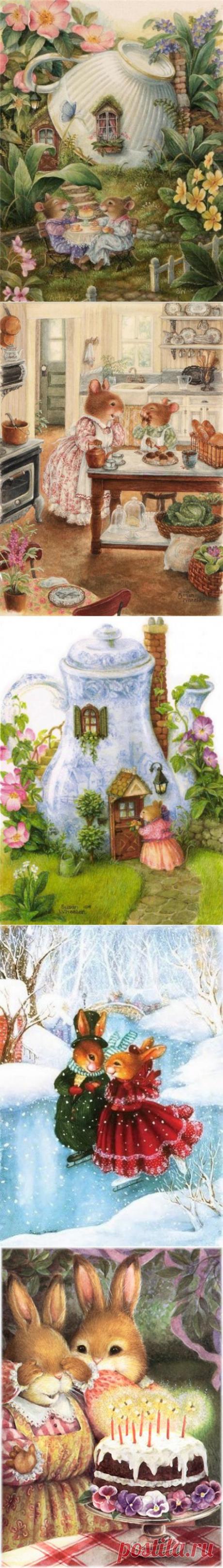 Добрые детские иллюстрации от Susan Wheeler | 5минутка