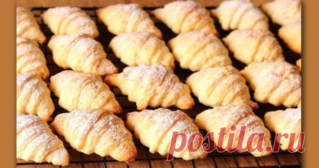 Розсипчасті рогалики на сметані з начинкою: легка і проста випічка до чаю на кожен день • Сияние Жизни
