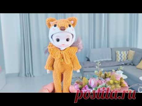 Small cute animal suit costume crochet tutorial