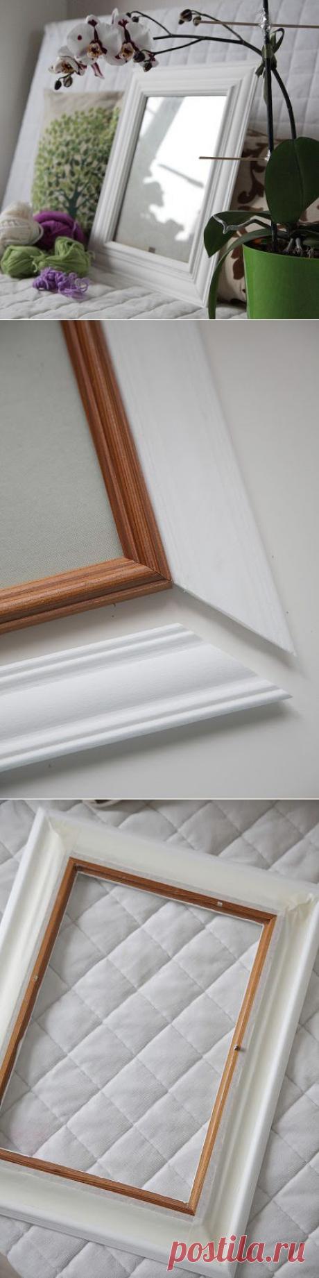Как легко сделать интерьерную раму с широким багетом