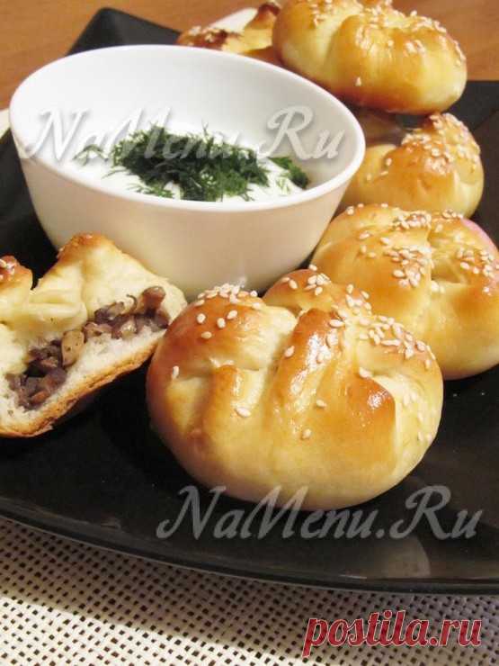 Пирожки с грибами в духовке, пошаговый рецепт с фото