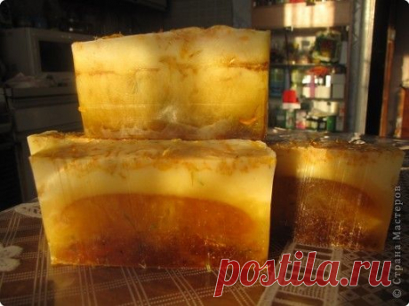 Медовое с календулой - Мыловарение