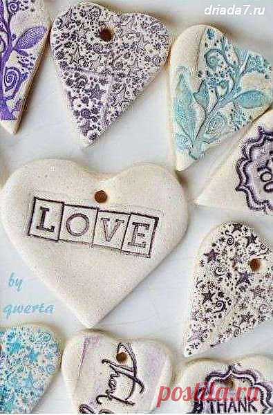 Сердечки из соленого теста | СДЕЛАЙ САМ!