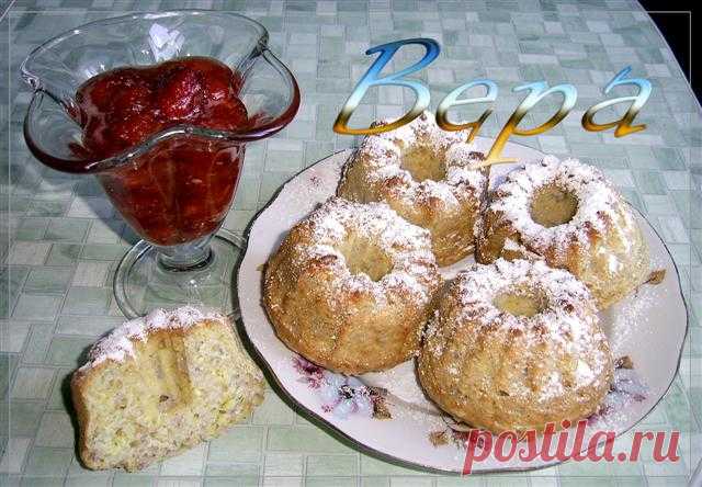 Кексы с кокосовой стружкой.