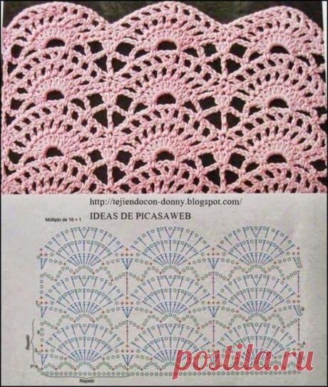 Подборка узоров крючком