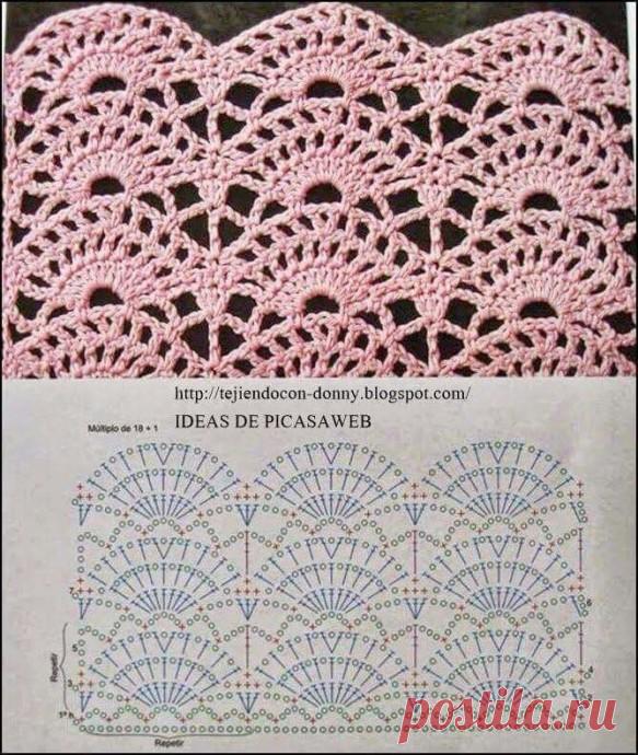 Подборка узоров крючком