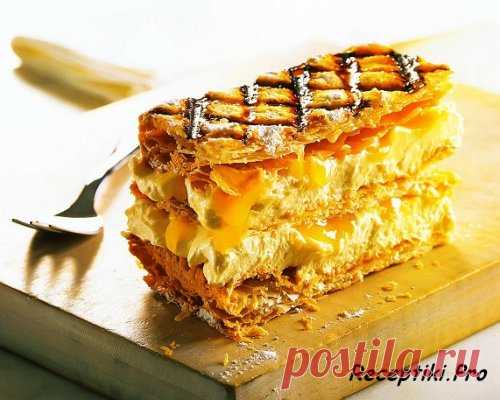 Мильфей с лимонным кремом