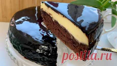 Сытно и вкусно: Торт Эскимо с идеальной шоколадной глазурью