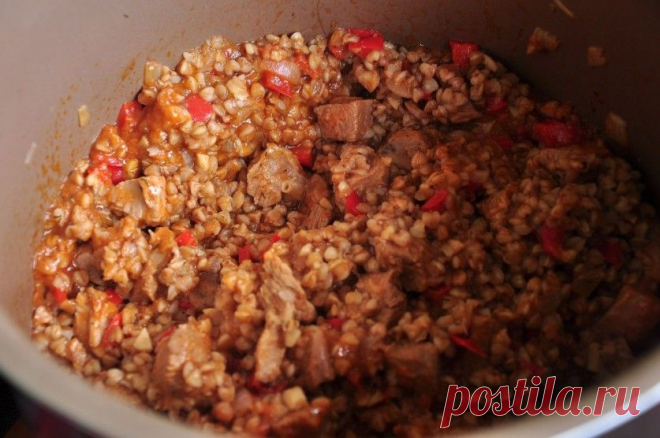 Гречки по-купечески с индейкой в мультиварке — Вкусные рецепты