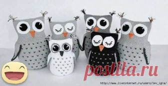 Совы: крючок — Сделай сам, идеи для творчества - DIY Ideas