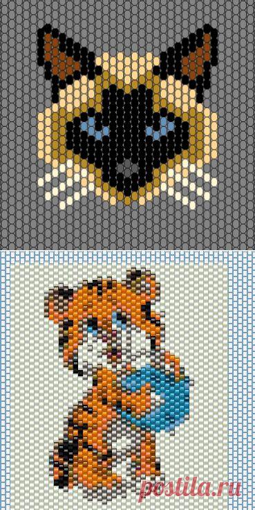 Кошачий мир из бисера. Вдохновлялки и схемы. | Котеко