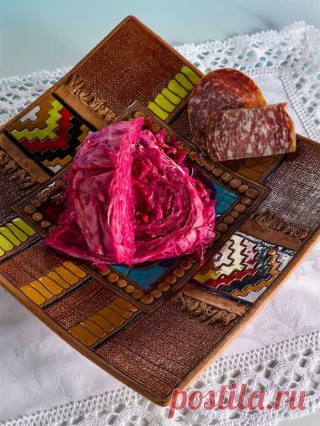 Страница автора: Сталик Ханкишиев, рецепт: Красная маринованая капуста ломтями