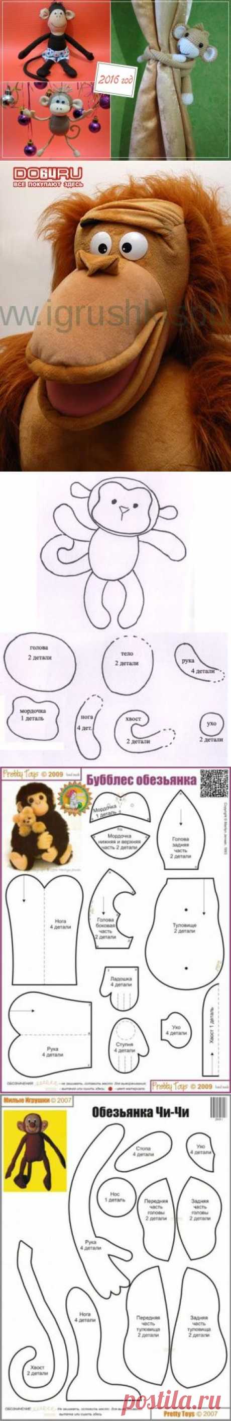 Обезьяна своими руками, идеи к новому году 2016