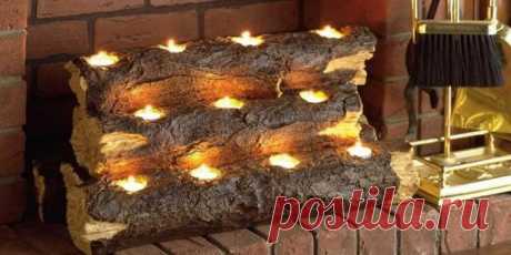 Декоративный камин для квартиры с имитацией огня, как сделать своими руками для интерьера, фото и видео