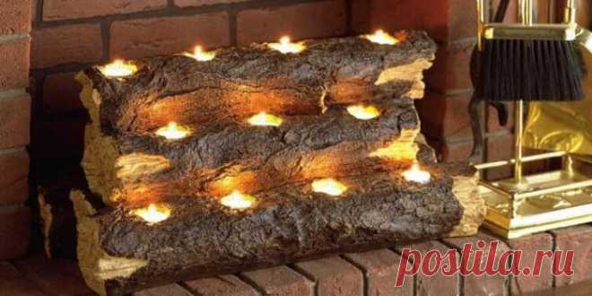 Декоративный камин для квартиры с имитацией огня, как сделать своими руками для интерьера, фото и видео