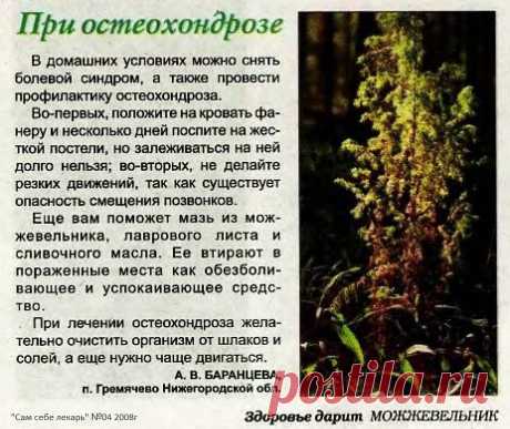 При остеохондрозе