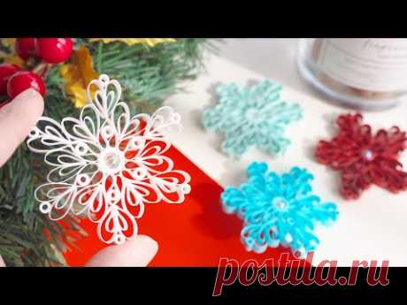 Как сделать бумажную снежинку - рождественский декор | Учебник / How to Make Paper Snowflake