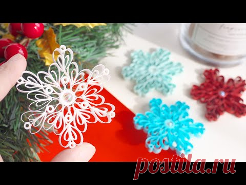 Как сделать бумажную снежинку - рождественский декор | Учебник / How to Make Paper Snowflake