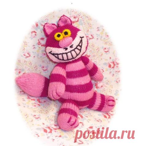 Вязание игрушки "Чеширский кот"