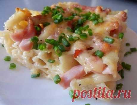 Вкусняшки: Макаронная запеканка «Ленивая»