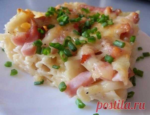 Вкусняшки: Макаронная запеканка «Ленивая»