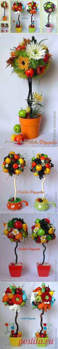 Красивые топиарии и мастер-классы от Зимней вишенки.