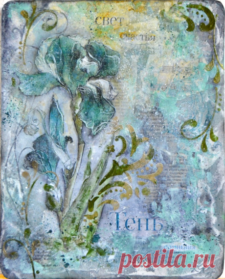 Наталья Жукова "Свет и тень", панно 28 Х 22, Mixed Media, февраль 2015.