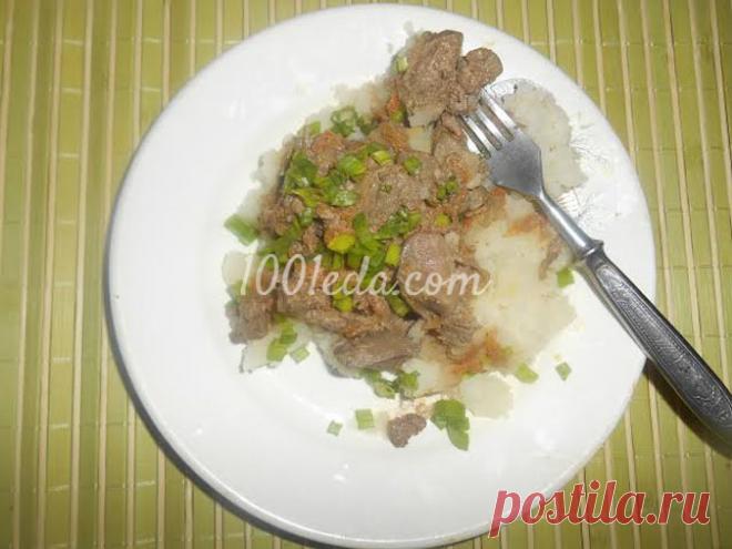 Рецепт куриной печени с яблоками и сметаной - Горячие блюда от 1001 ЕДА вкусные рецепты с фото!