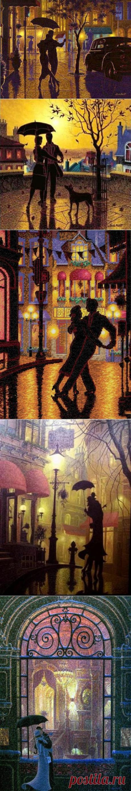 Мелодия дождя, художник Denis Nolet | Современное искусство