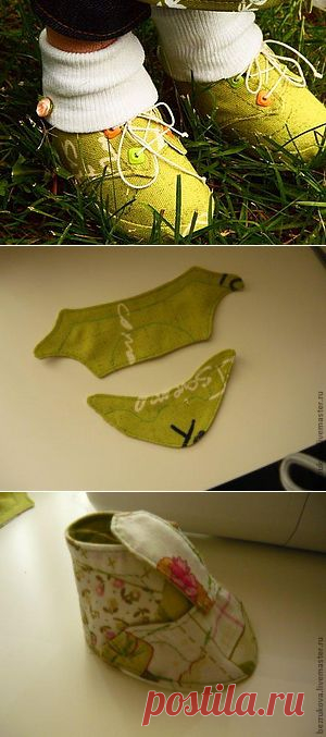 МК.. Ботинки для куклы. - Ярмарка Мастеров - ручная работа, handmade