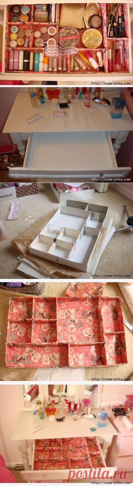 Органайзер в ящик стола . Мастер класс.